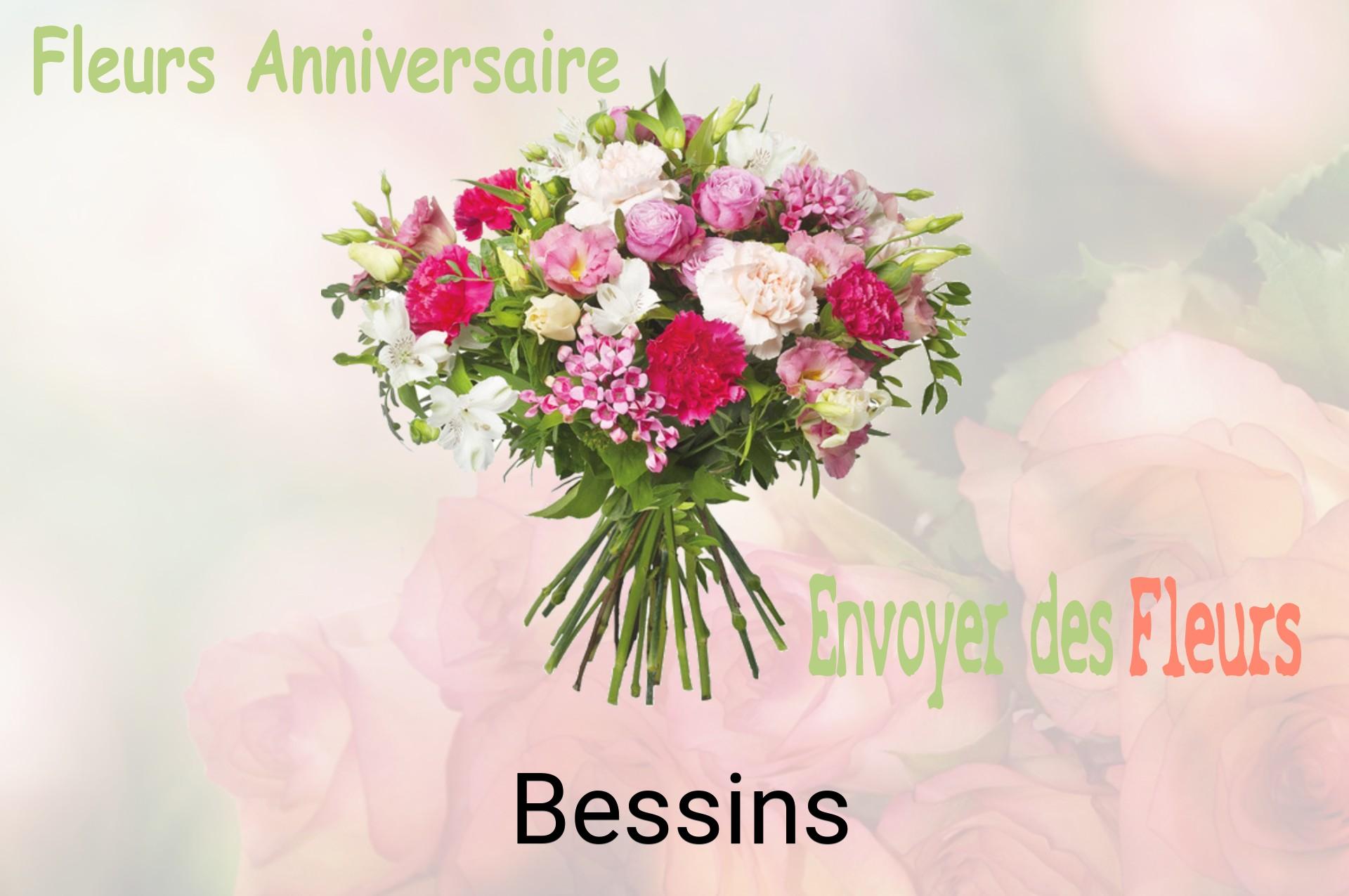 Bouquet de fleurs d’anniversaire livré à Bessins